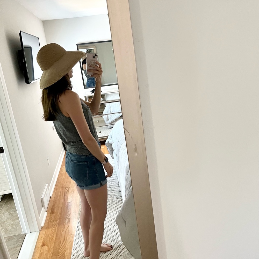 Eric Javits Tan Straw Wide Brim Sun Hat - Picture 10 of 12
